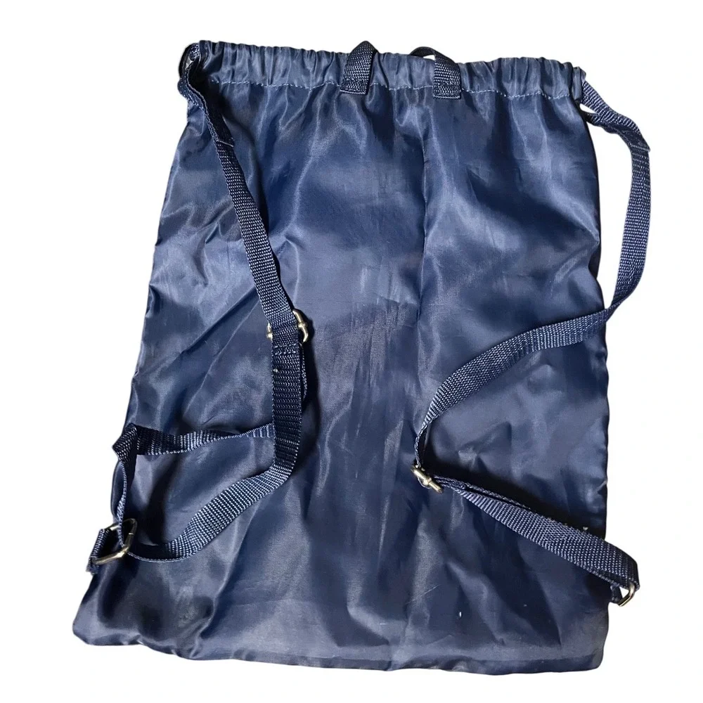Disney Parks Discover the Magic Drawstring Backpack Navy Blue Icons Cinch Bag